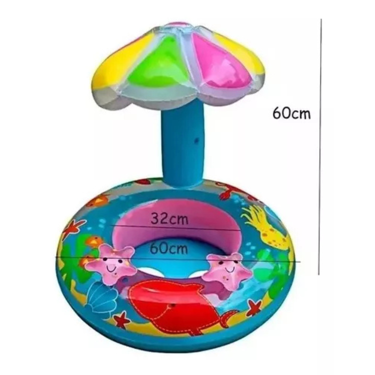 Flotador con sombrilla inflable niños