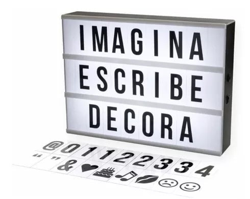 Caja Led con Letras